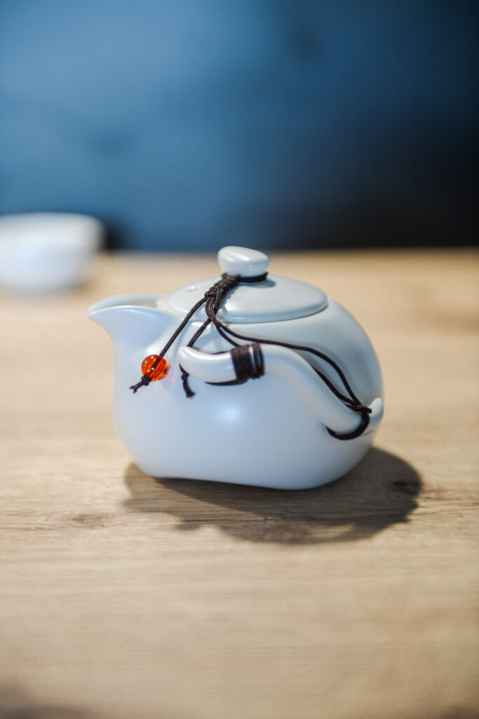 A photograph of a tiny teapot. This image is part of a new project, the teachings of tea.